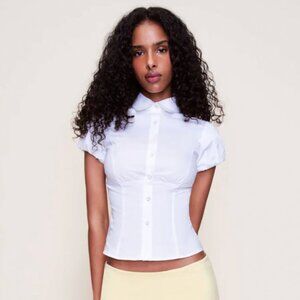 Guizio Liana Top, White, Medium